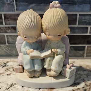 Precious Moments Figurine - Cream and Blue